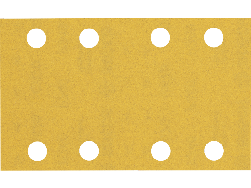 Brusni papir EXPERT Bosch z 8 luknjami za vibracijske brusilnike, Dimenzije: 80x133mm, Zrnatost: 240, 2608900883